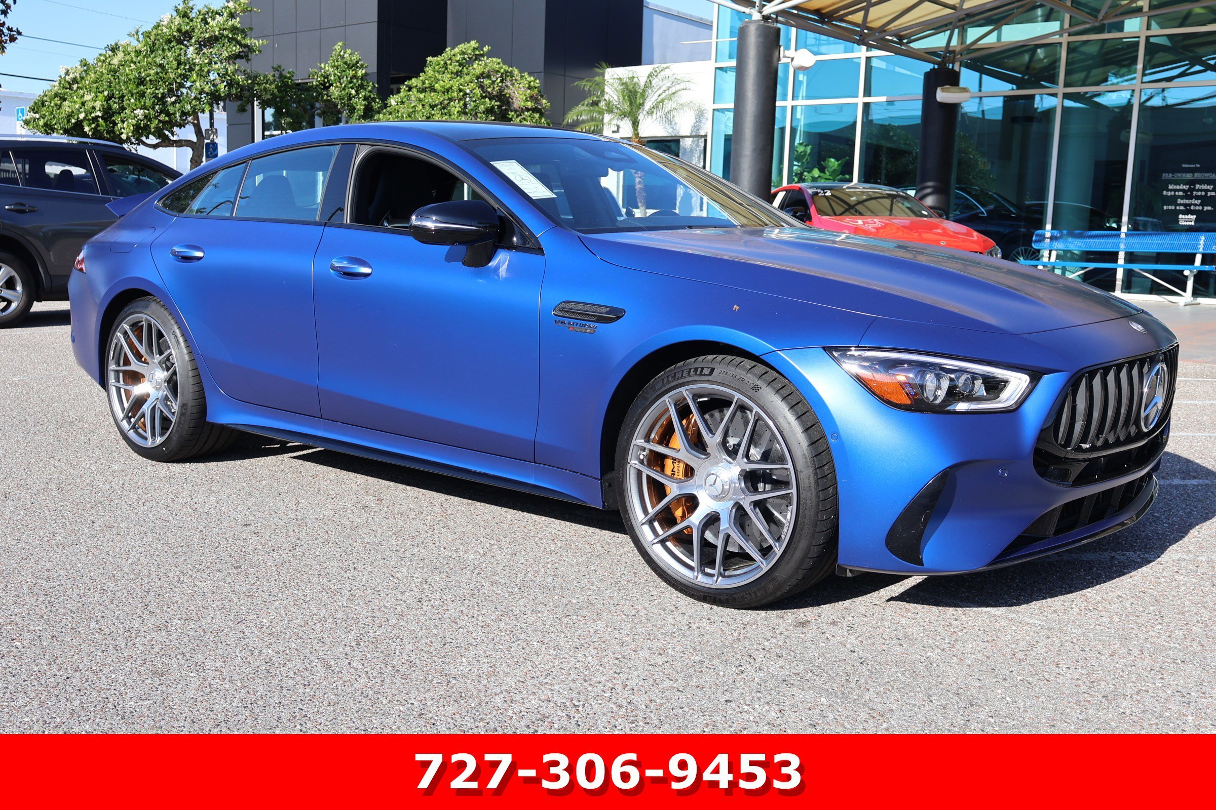 Certified Used 2025 MANUFAKTUR Starling Blue Magno Mercedes-Benz AMG® GT 63 S E Performance image 13
