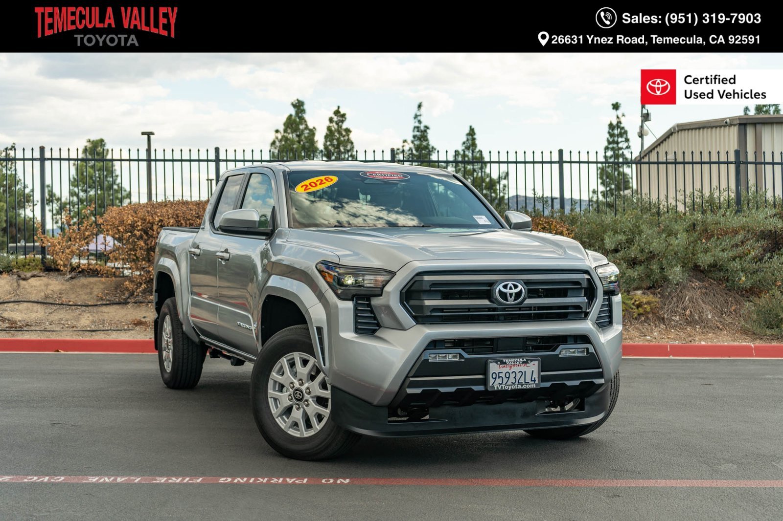 Certified Used 2026 Celestial Silver Metallic Toyota SR5 image 1