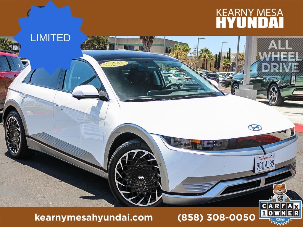 Certified Used 2023 White Hyundai Limited image 1