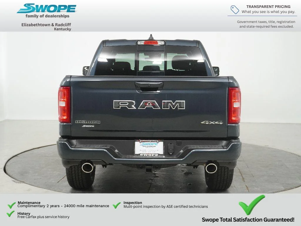 New 2026 Forged Blue Metallic Exterior Paint RAM Big Horn image 4