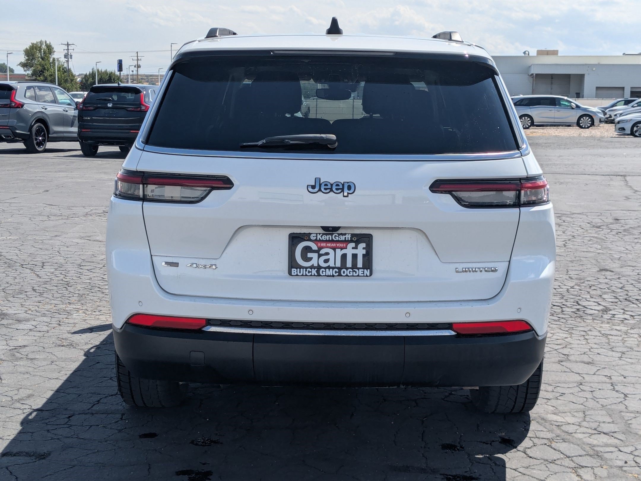 Used 2021 Bright White Clearcoat Jeep Limited image 4