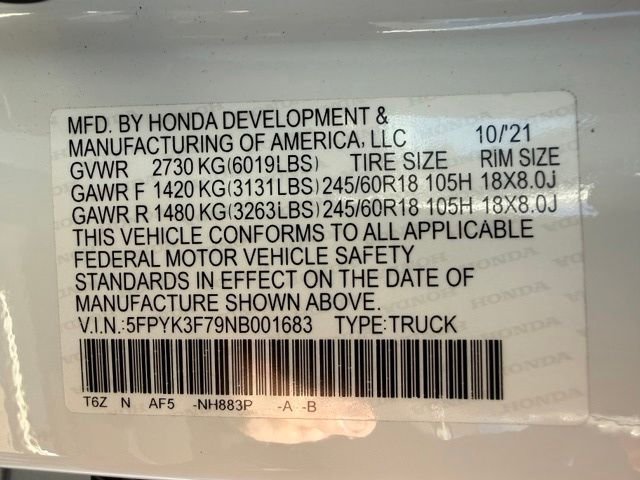 2022 Honda Ridgeline RTL-E - Photo 51