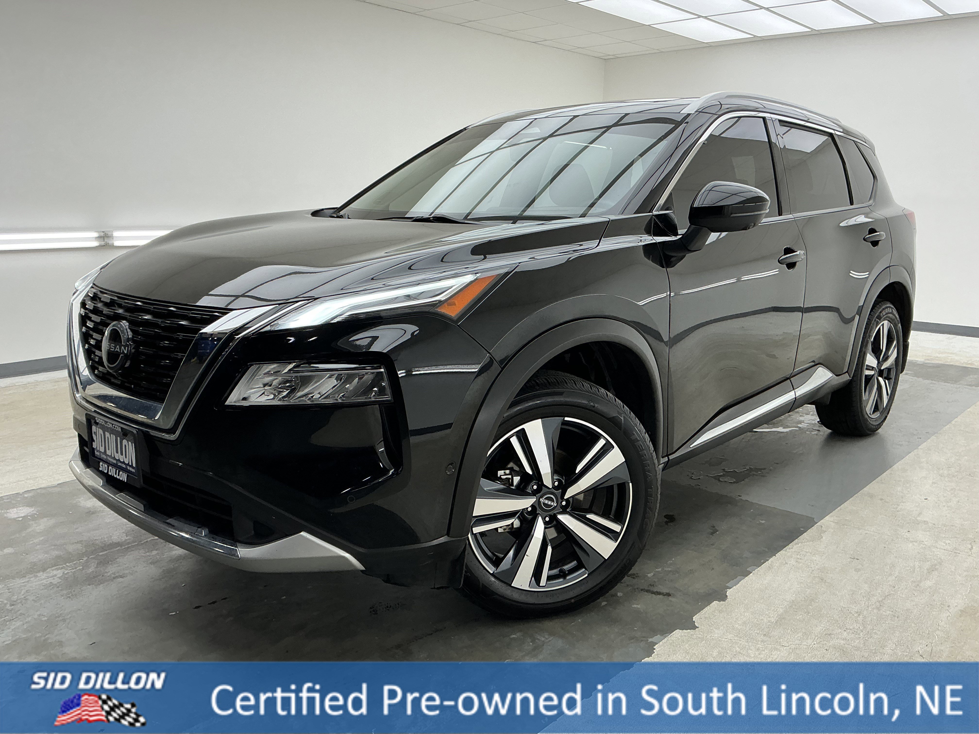 Super Black 2023 Nissan Rogue Platinum AWD SUV / Crossover All-Wheel Drive Continuously Variable Transmission