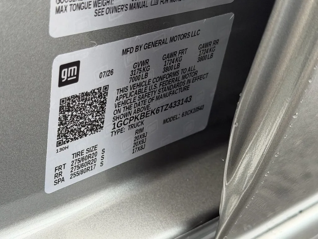 New 2026 Sterling Gray Metallic Chevrolet Custom image 14
