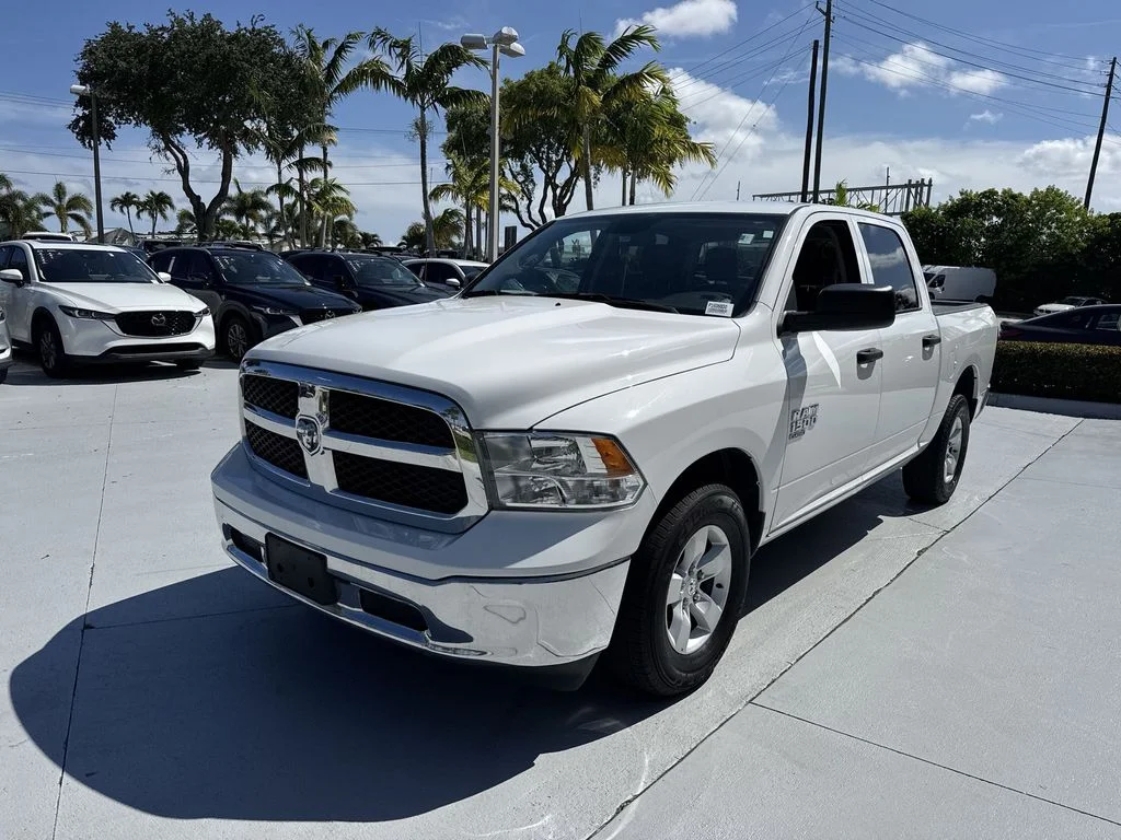 Used 2022 Bright White Clearcoat Ram SLT image 9