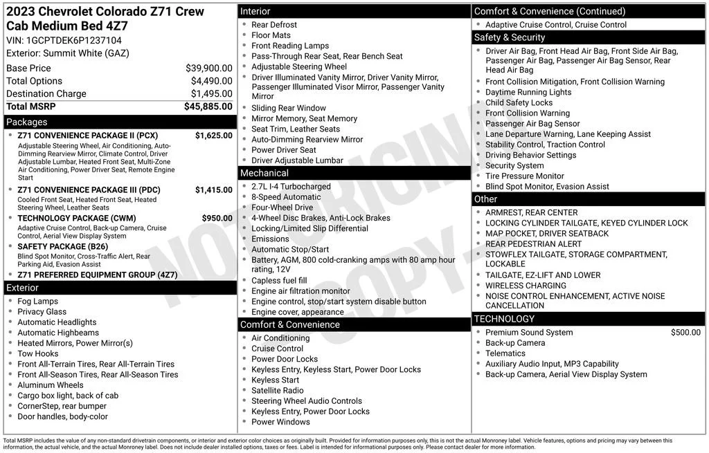 Used 2023 Summit White Chevrolet Z71 image 40