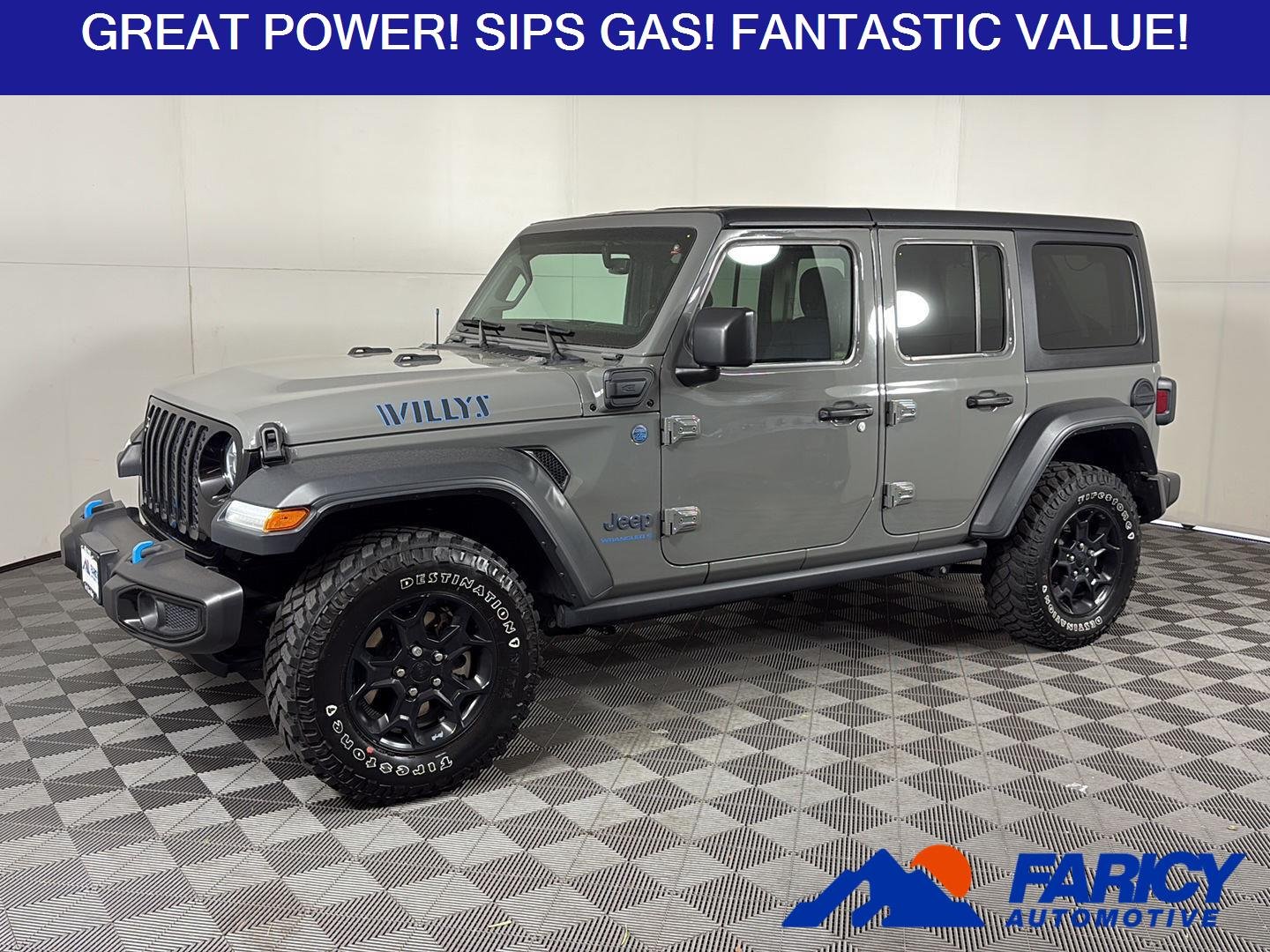 Used 2023 Sting-Gray Clearcoat Jeep Willys image 1