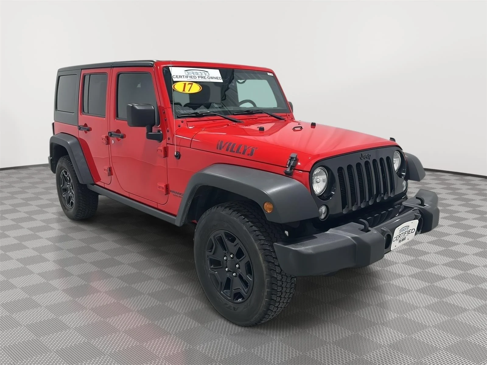 Used 2017 Firecracker Red Clearcoat Jeep Willys Wheeler image 7