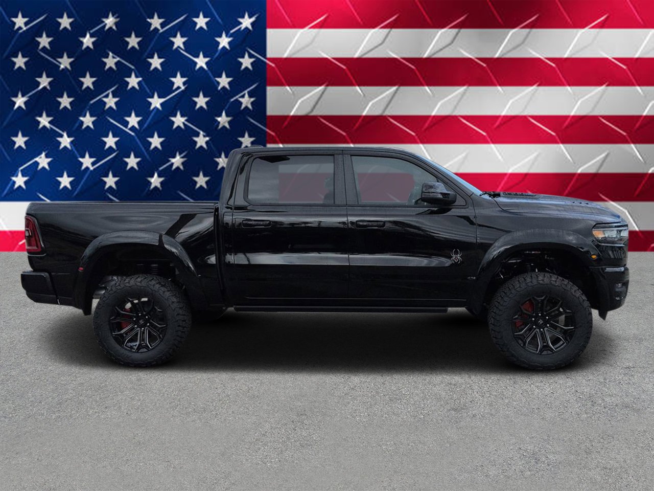 New 2026 Diamond Black Crystal Pearlcoat RAM Big Horn image 2