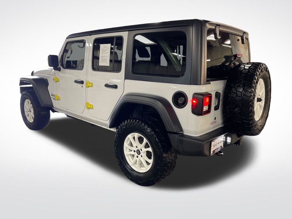 Used 2020 White Jeep Unlimited Sport S image 3