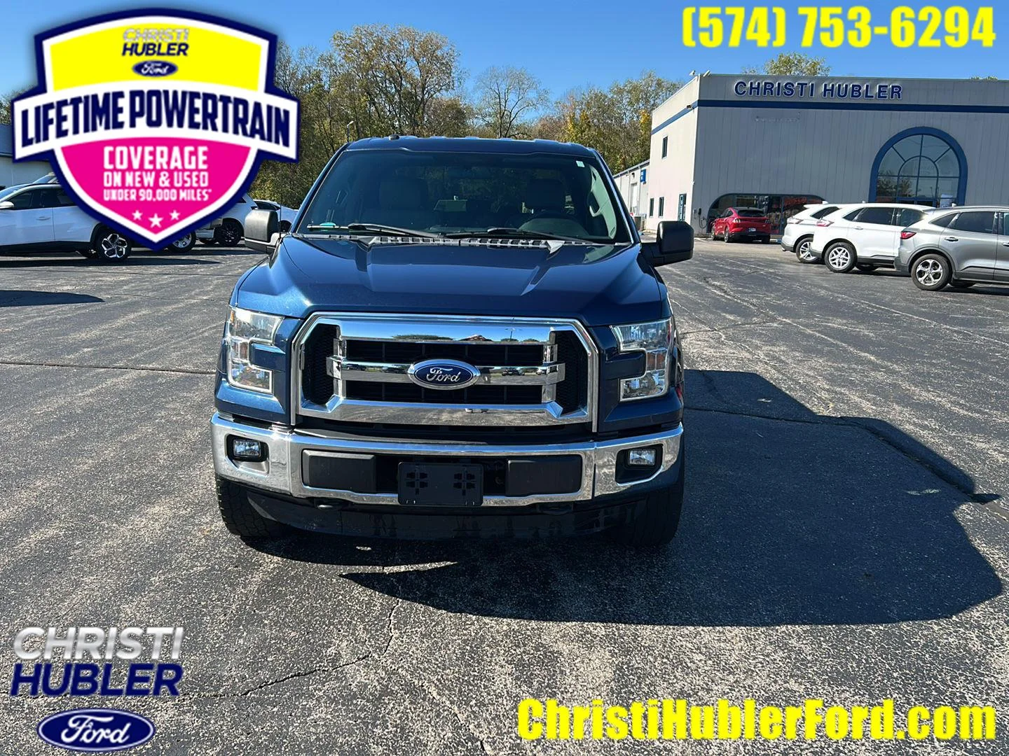 Used 2015 Blue Jeans Metallic Ford XLT image 1