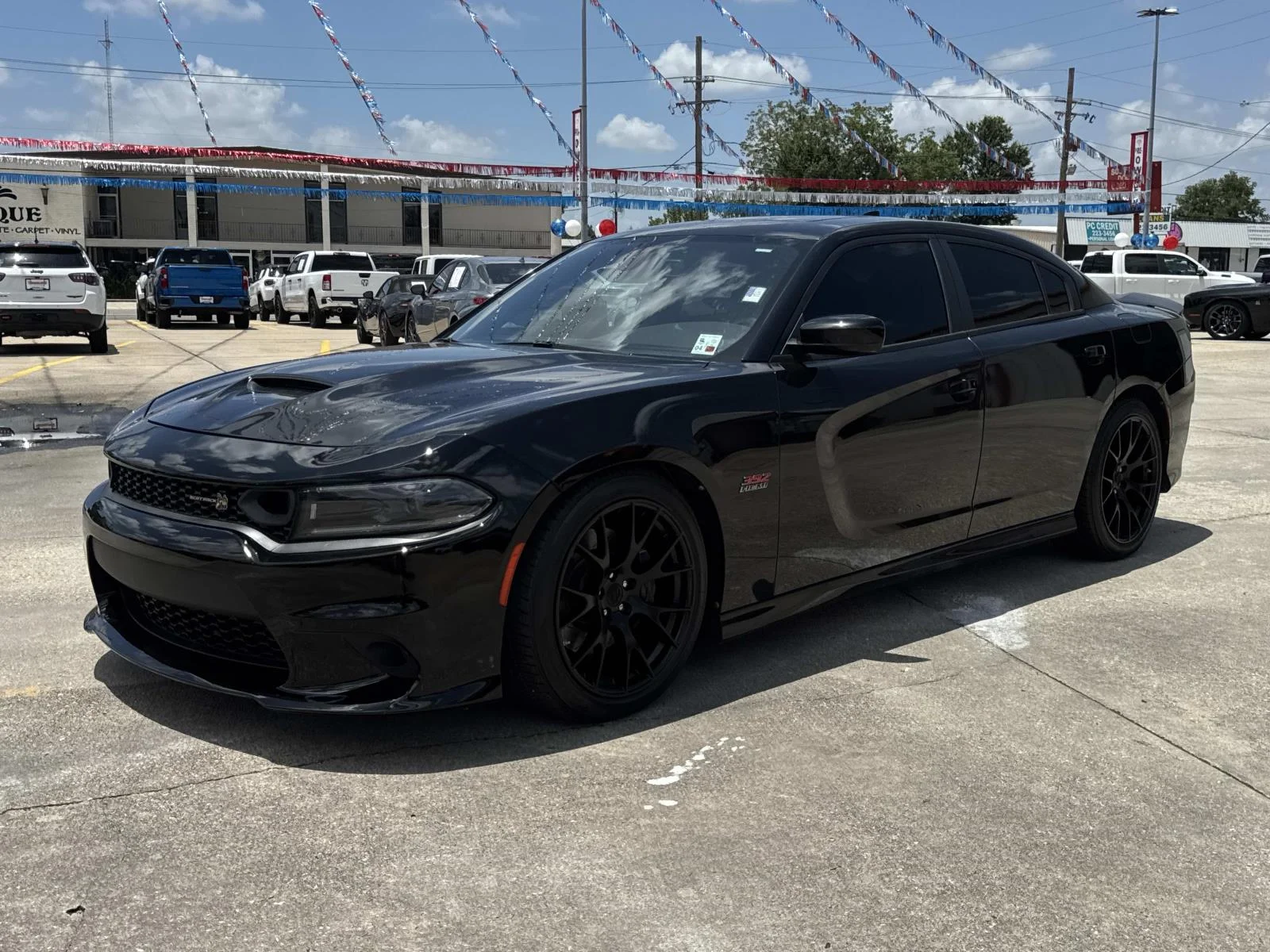 Used 2022 Pitch Black Clearcoat Dodge Scat Pack image 3