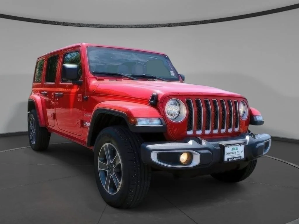 Used 2023 Firecracker Red Jeep Sahara image 3