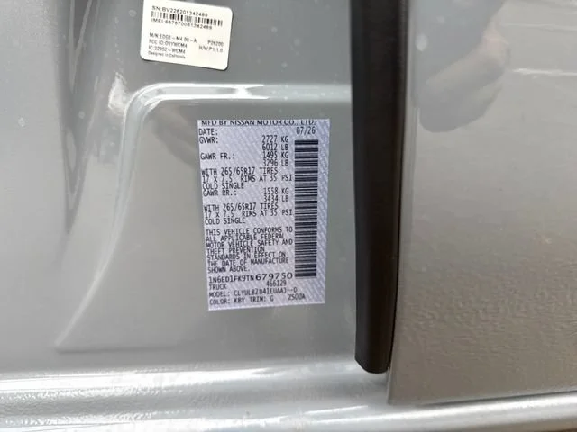 New 2026 Boulder Gray Pearl Nissan SV image 17