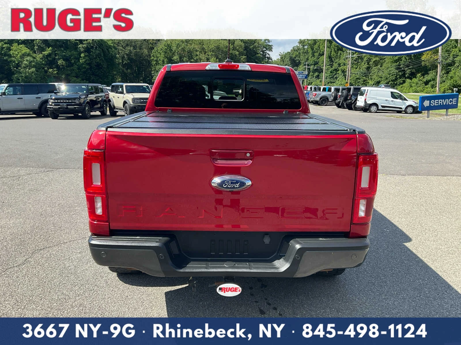 Used 2020 Rapid Red Metallic Tinted Clearcoat Ford LARIAT image 4