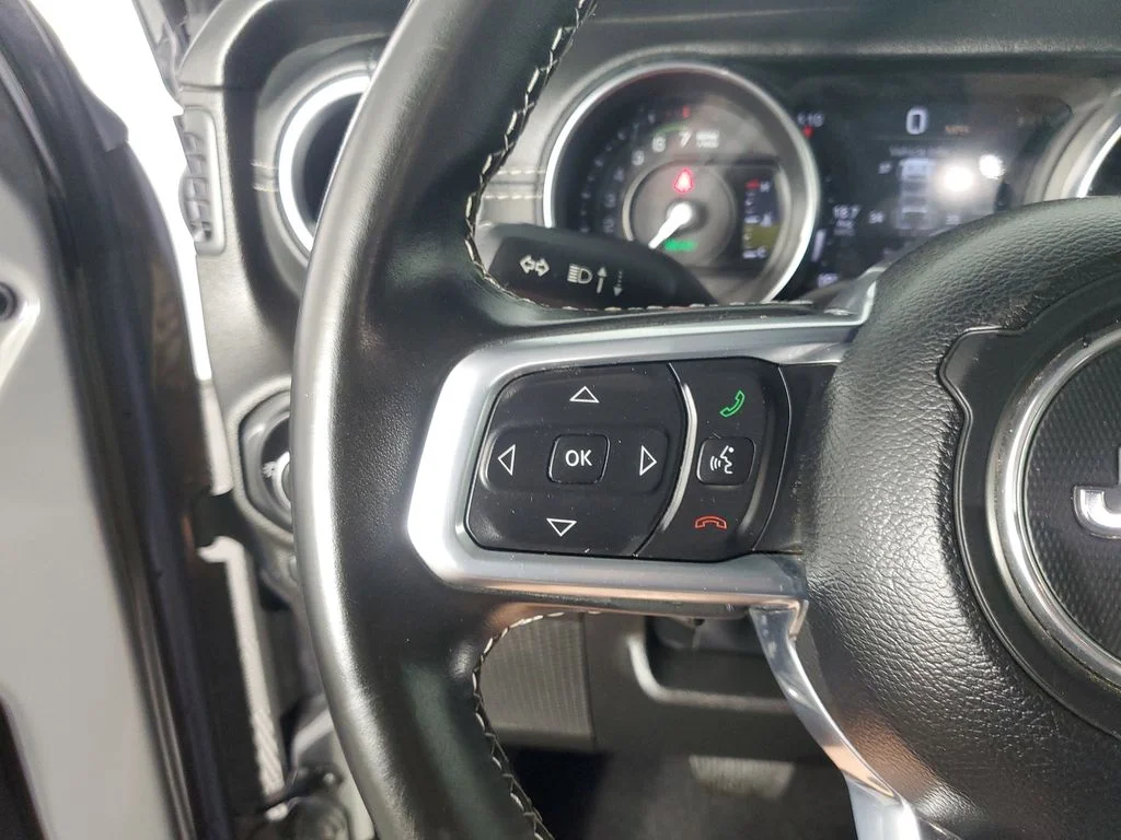 Used 2021 Gray Jeep Unlimited Sahara 4xe image 26