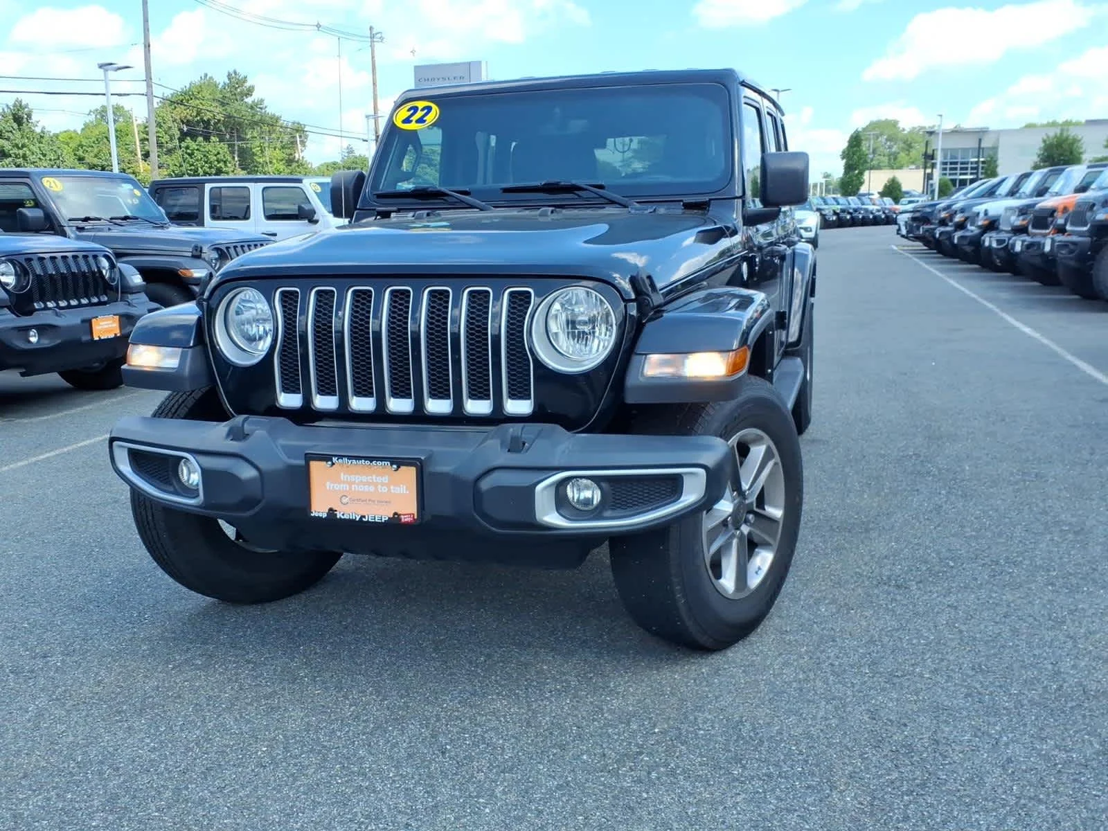 Certified Used 2022 Black Clearcoat Jeep Unlimited Sahara image 2