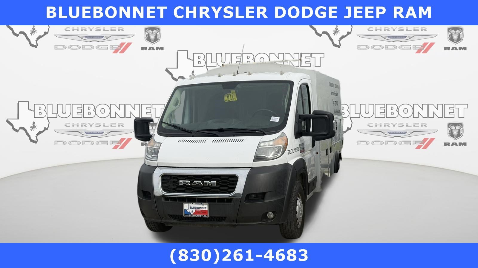 Used 2019 Bright White Clearcoat Ram Low Roof image 1