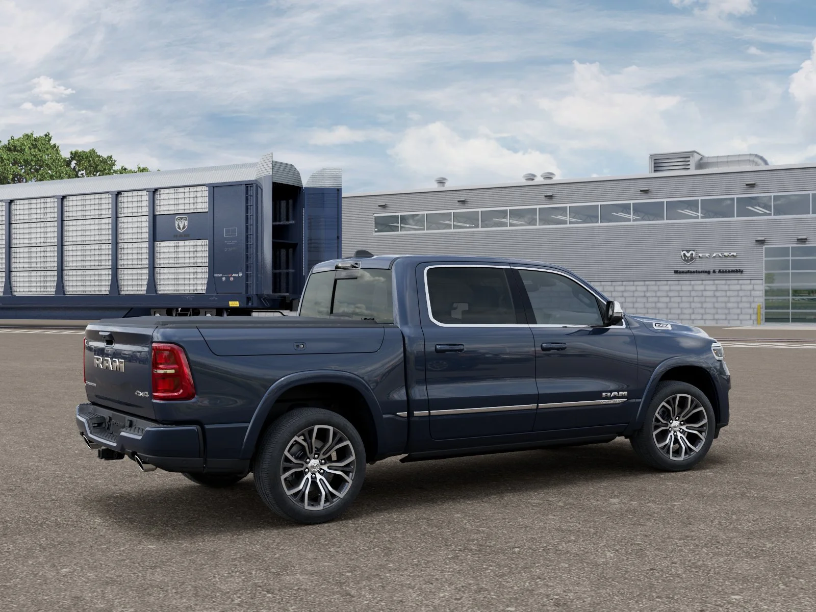 New 2026 Forged Blue Metallic Exterior Paint RAM Tungsten image 2