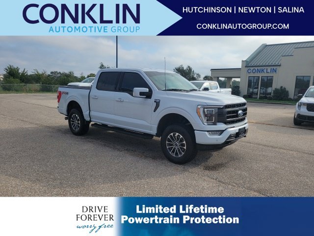Used 2022 White Metallic Ford Lariat image 1