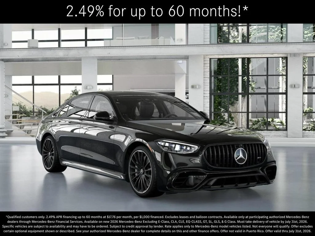 New 2026 Obsidian Black Metallic Mercedes-Benz AMG® S 63 E 4MATIC Sedan image 52