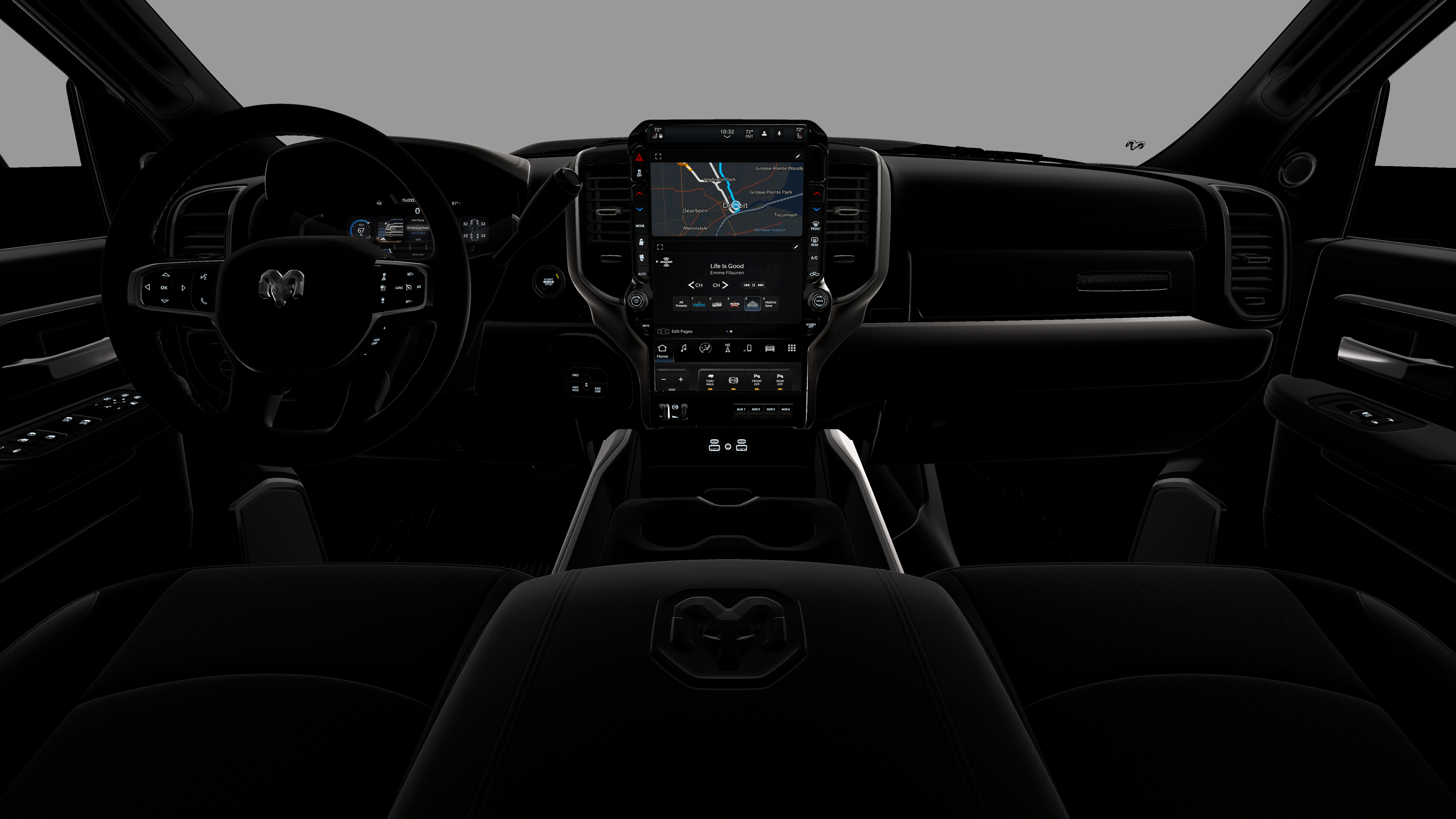 New 2026 Diamond Black Crystal Pearl-Coat Exterior Paint RAM LARAMIE image 18