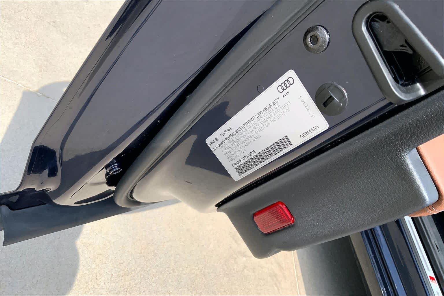 Used 2021 Firmament Blue Metallic Audi Premium Plus image 33