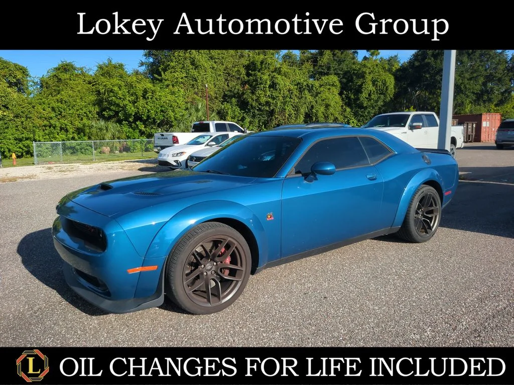 Used 2022 Blue Dodge R/T Scat Pack Widebody image 1