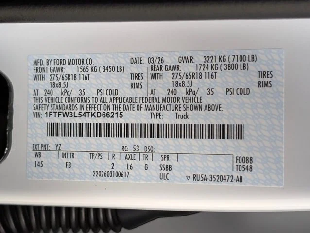 New 2026 Oxford White Ford XLT image 61