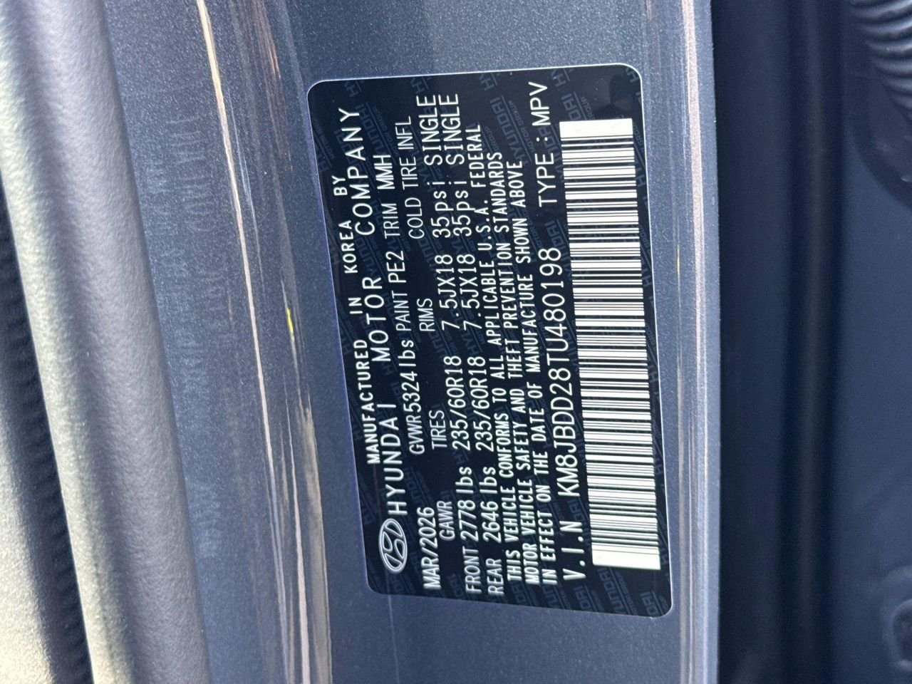 New 2026 Gray Hyundai SEL image 27