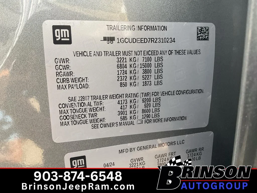 Used 2024 Sterling Gray Metallic Chevrolet RST image 32