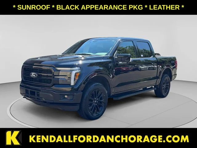 Used 2025 Agate Black Metallic Ford Lariat image 1