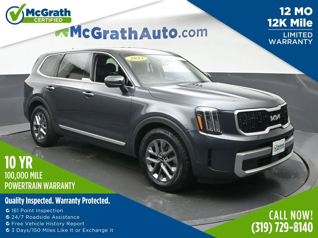 Certified Used 2023 Gray Kia LX image 1
