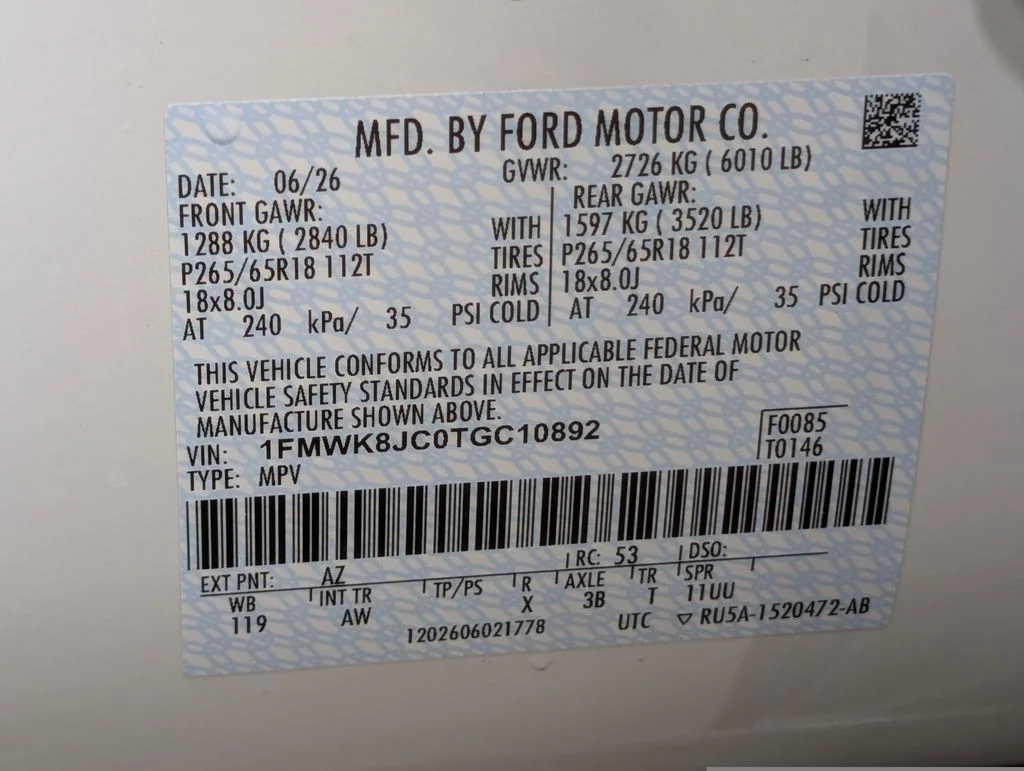 New 2026 Star White Metallic Tri-Coat Ford Tremor® image 26
