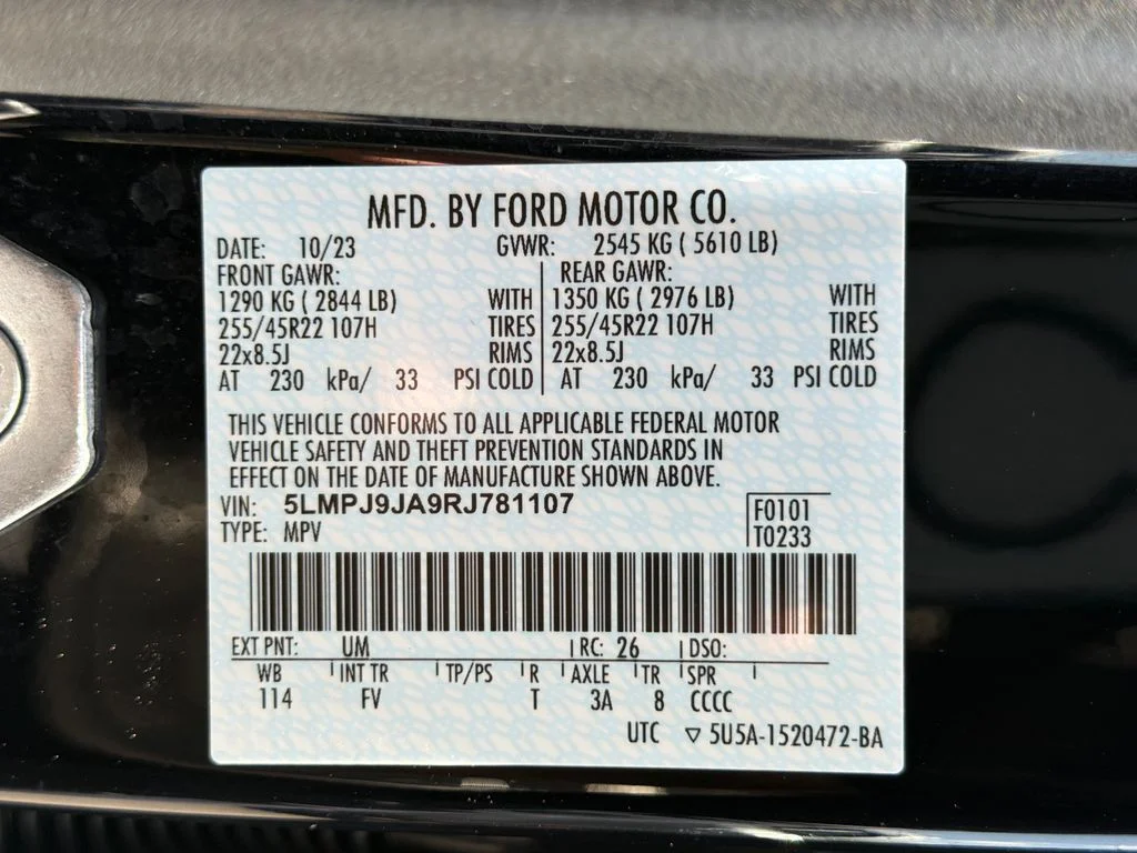Used 2024 Black Metallic Lincoln Black Label image 30
