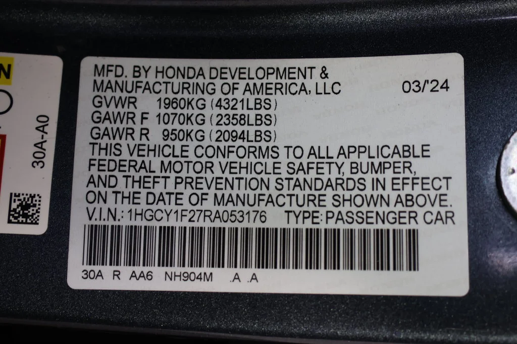 Used 2024 Meteorite Gray Metallic Honda LX image 28