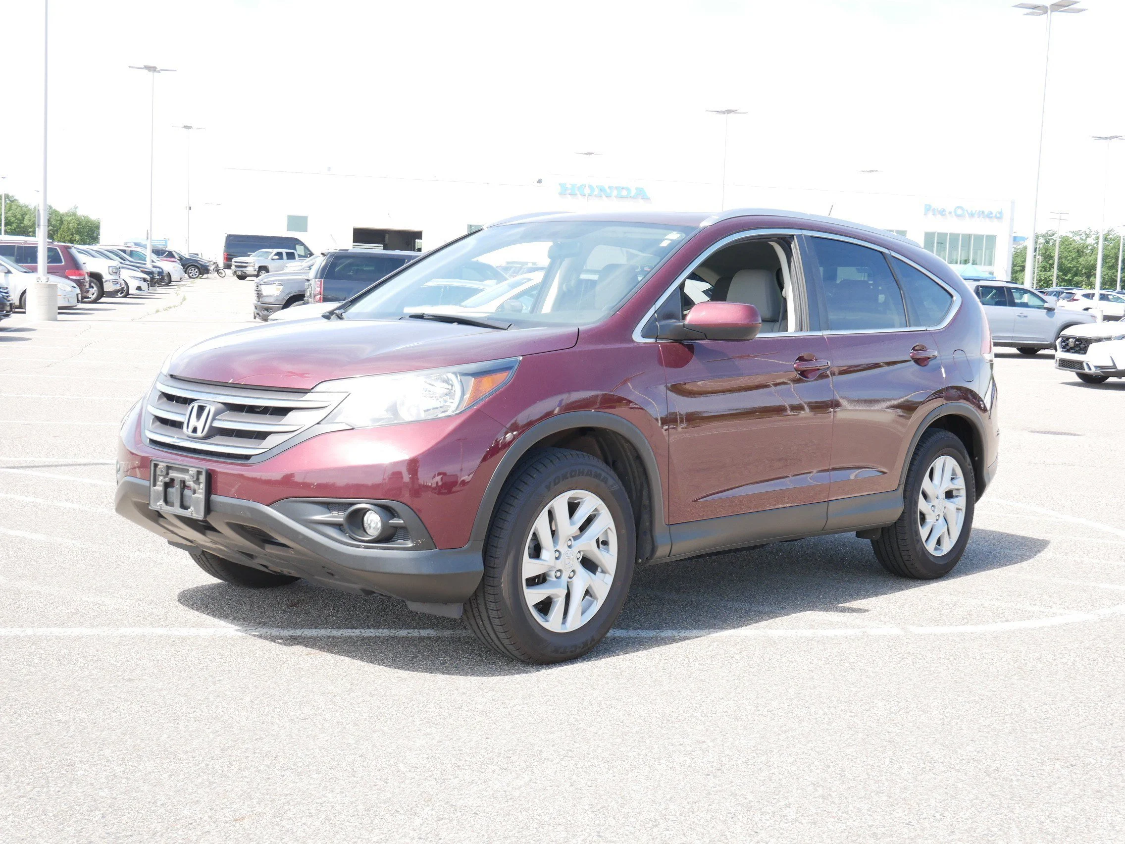 Used 2014 Honda CR-V EX-L with VIN 5J6RM4H77EL107115 for sale in Waite Park, Minnesota