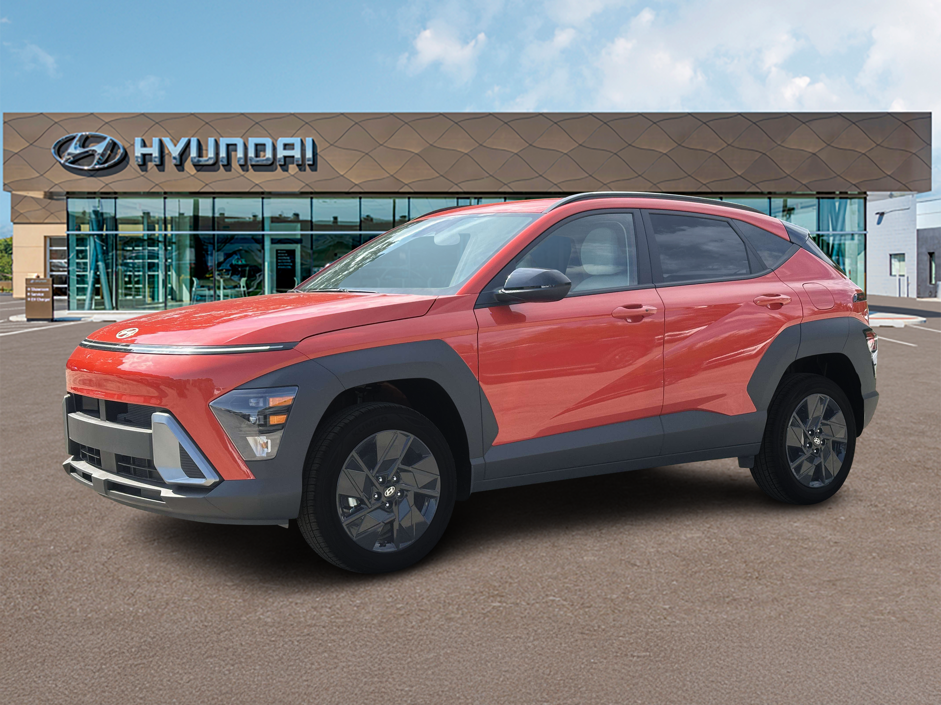 New 2027 Soultronic Orange Pearl Hyundai SEL Sport image 2