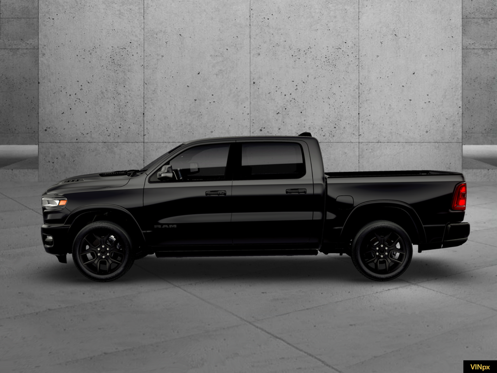 New 2026 Diamond Black Crystal Pearl-Coat Exterior Paint RAM Laramie image 2
