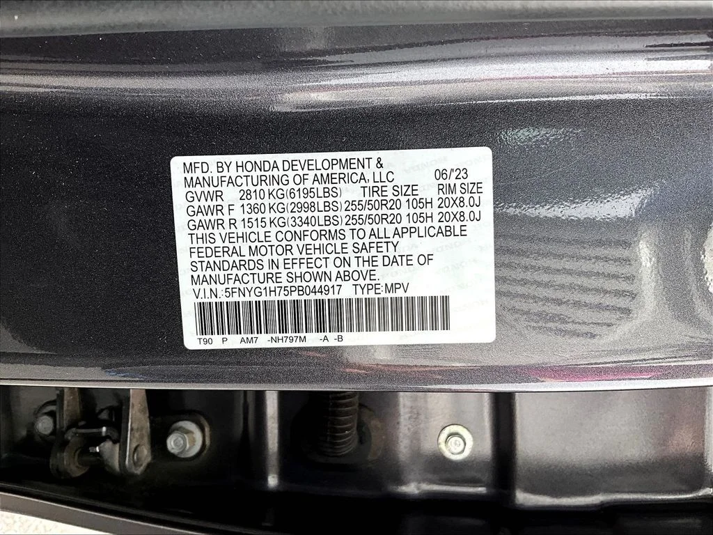 Used 2023 Modern Steel Metallic Honda Touring image 19