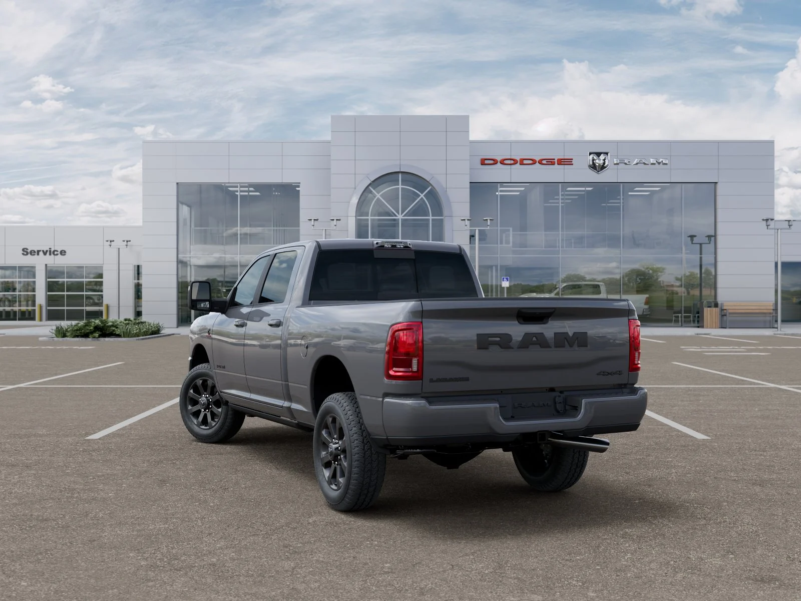 New 2026 Ceramic Gray Clear-Coat Exterior Paint RAM Laramie image 29