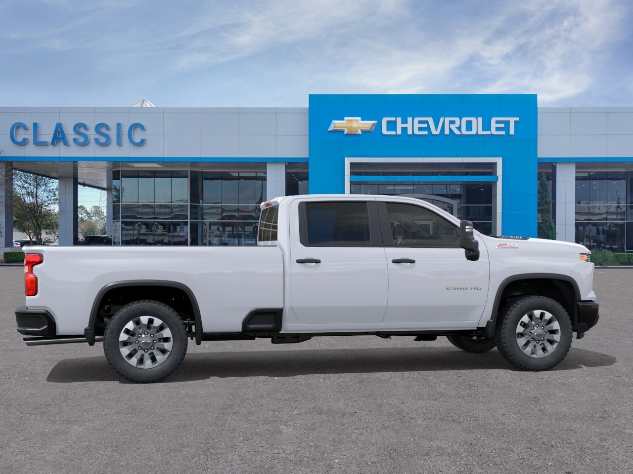 2026 Chevrolet Silverado 2500 HD Custom White at Classic Elite Chevrolet Sugar Land