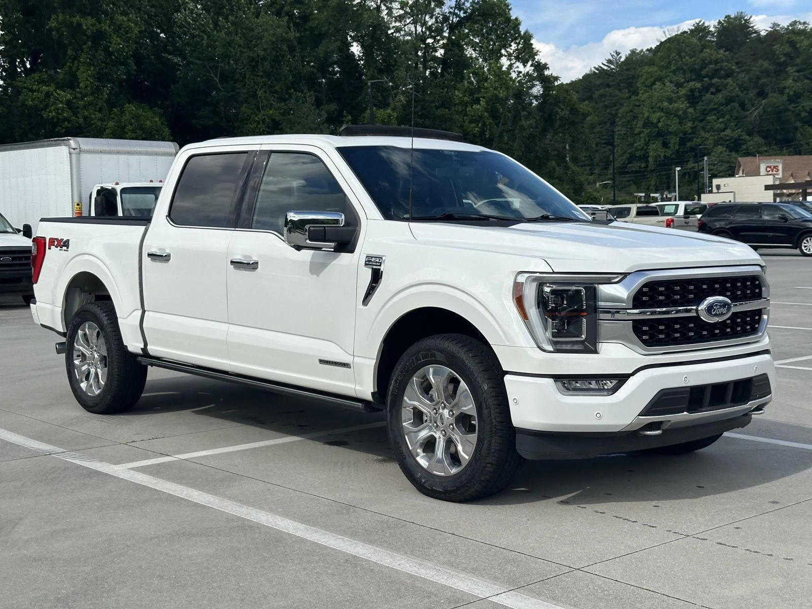 Used 2022 Star White Metallic Tri-Coat Ford Platinum image 1