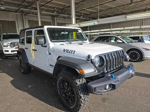 Used 2023 Bright White Clearcoat Jeep  image 3
