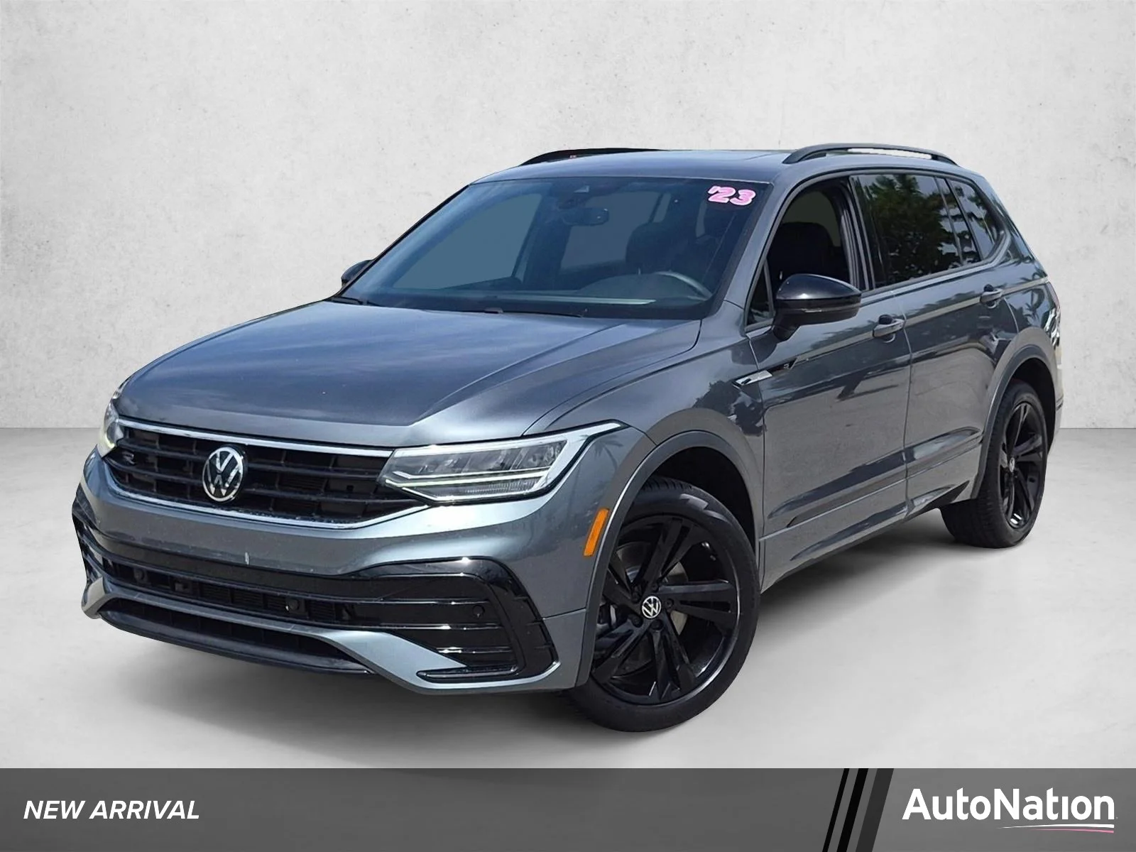 Used 2023 Platinum Gray Metallic Volkswagen SE R-Line Black image 1