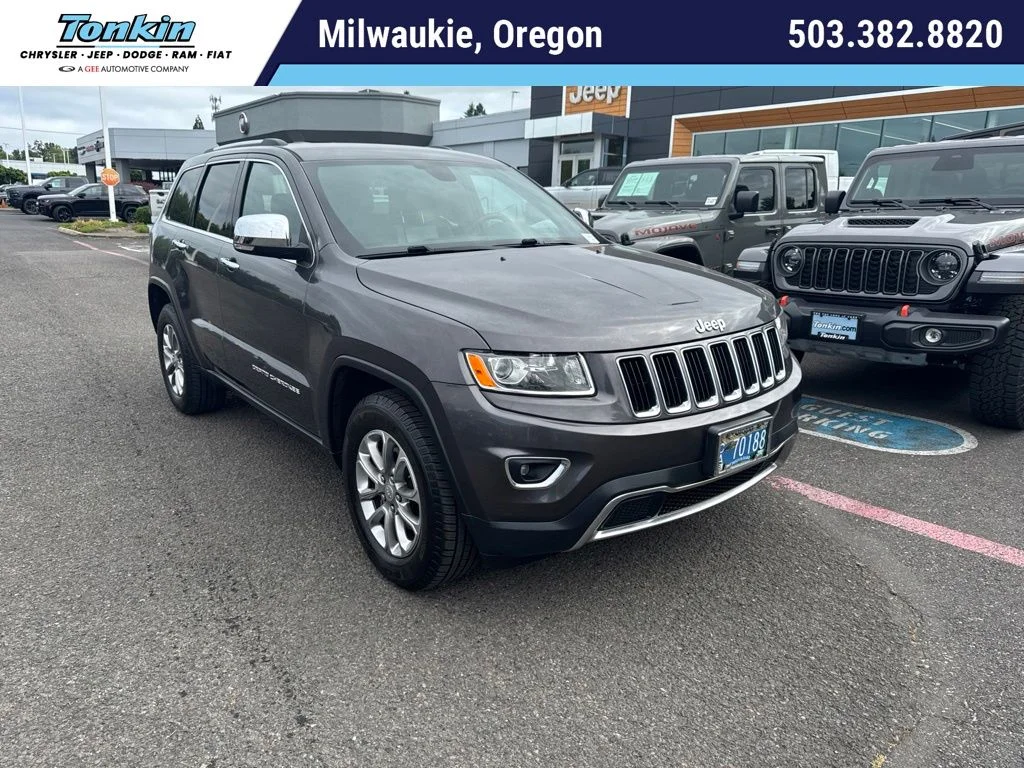 Used 2016 Granite Crystal Metallic Clearcoat Jeep Limited image 1