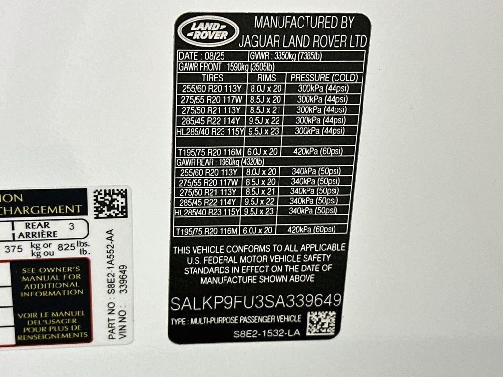 Certified Used 2025 White Land Rover SE image 35