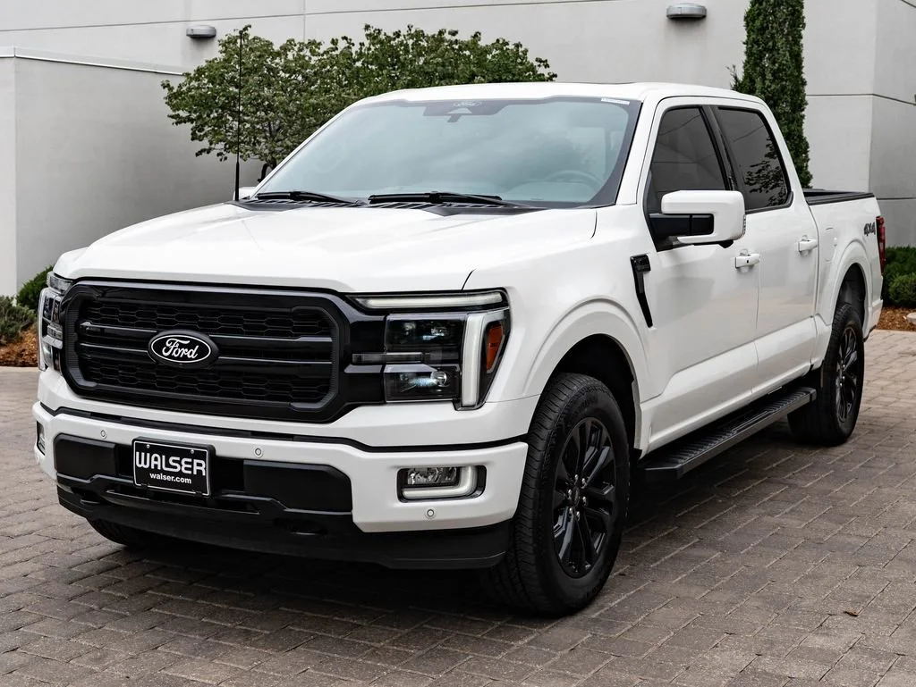 Used 2024 Star White Metallic Tri-Coat Ford LARIAT image 1
