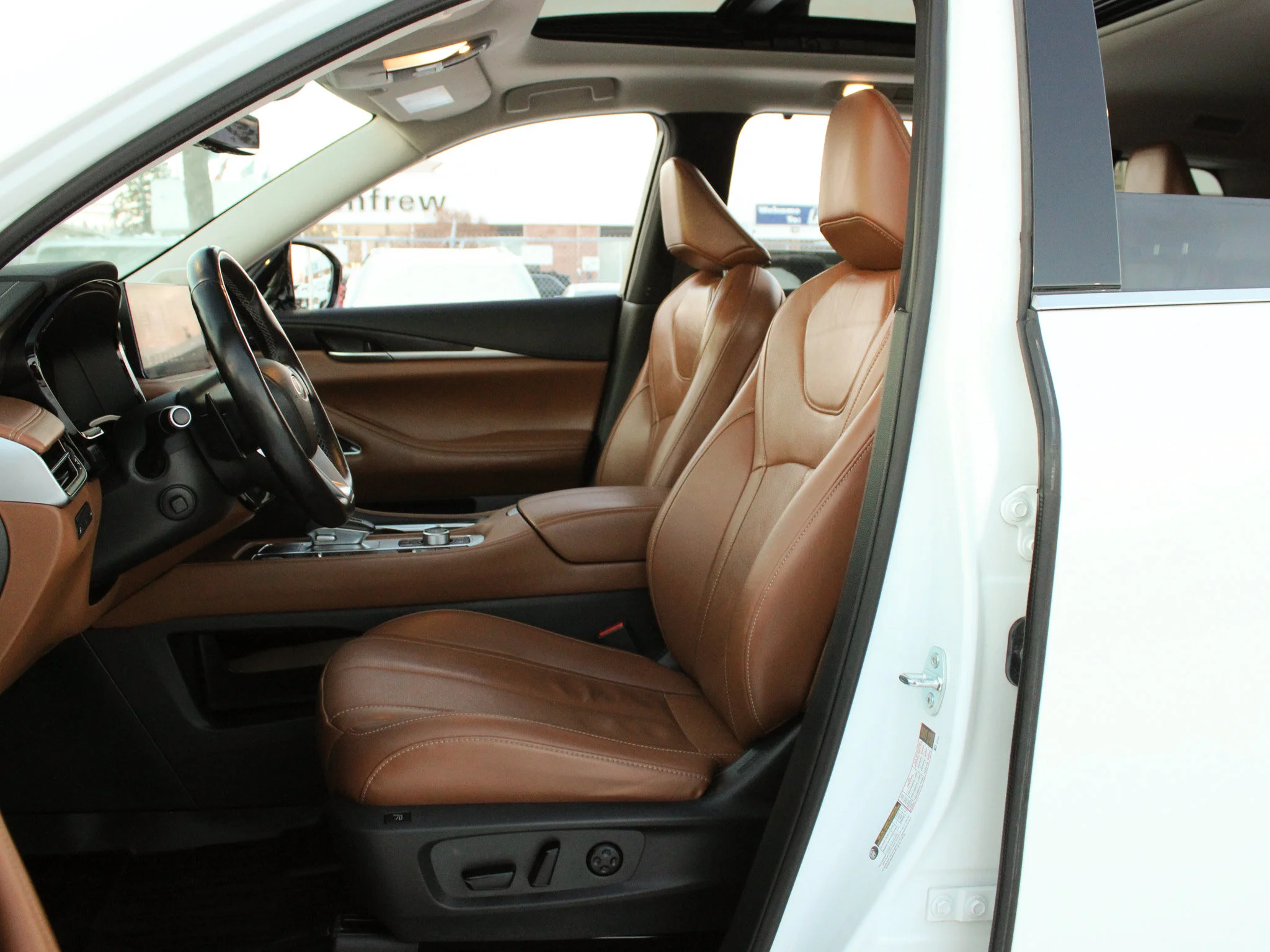 Certified Used 2023 White INFINITI Sensory * No Accidents | Head-Up Display | Heated Brown Seats | Winter Tires | 3M PPF image 3