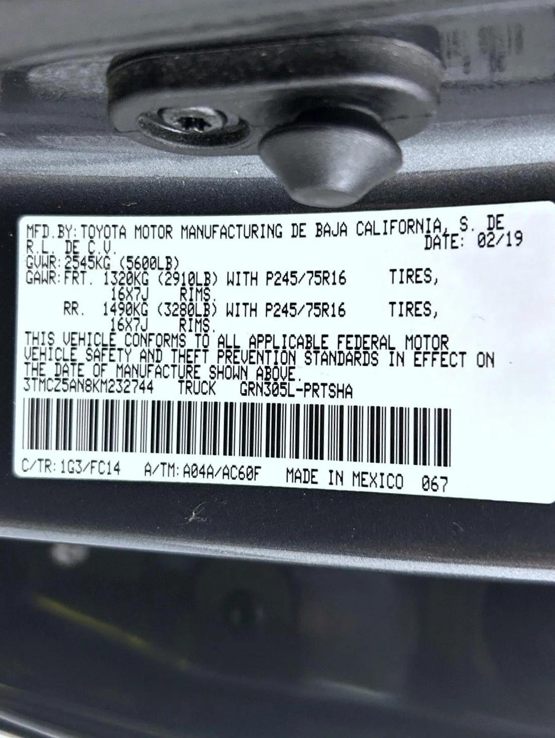 Used 2019 Gray Toyota SR5 image 25